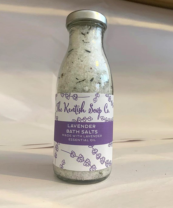 kentish lavender bath salts (lavender essential oil)